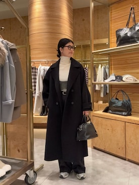 「ハンサムコーデ」｜「アイテム（ジャケット/アウター）」を使った、meiさん（レディース・165cm）の冬コーディネート