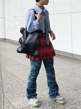 「KISHIDAMIKI（キシダミキ）のアイテム（アクセサリー）」を使った、mikiさん（レディース・156cm）の秋コーディネート