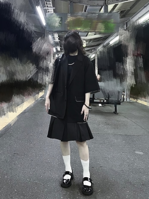Trice トライス メタリックアクセントメリージェーン BlackBox