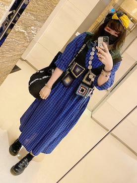 「Handmade（ハンドメイド）のアイテム（ベルト）」を使った、weirdoさん（レディース・154cm）の夏コーディネート