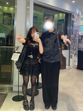 「アイテム（パンプス）」を使った、欣怡さん（レディース・150cm・20代）の秋コーディネート