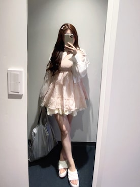 「アイテム（エコバッグ/サブバッグ）」を使った、欣怡さん（レディース・150cm）の秋コーディネート