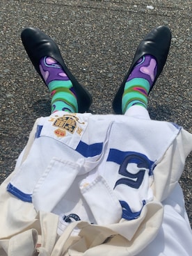 「REMAKE ITEMのアイテム」を使った、Laniさん（レディース・165cm）の春コーディネート