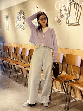 福本 茉以さん(レディース・160cm)の春コーディネート