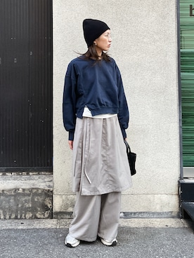 福本 茉以さん（レディース・160cm）の秋コーディネート