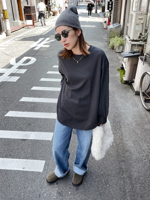 【WEB限定】スリーブボリュームワッフルロングスリーブTee