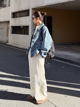 福本 茉以さん（レディース・160cm）の春コーディネート