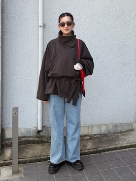 福本 茉以さん(レディース・160cm)の秋コーディネート