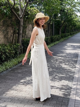 「Ungrid（アングリッド）のアイテム」を使った、福本 茉以さん（骨格ウェーブ・レディース・160cm）の夏コーディネート