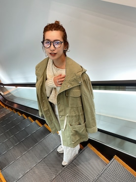 福本 茉以さん(レディース・160cm)の冬コーディネート