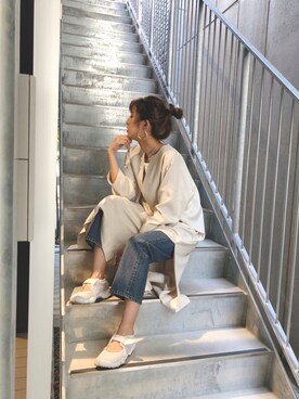 福本 茉以さん（レディース・160cm）の夏コーディネート