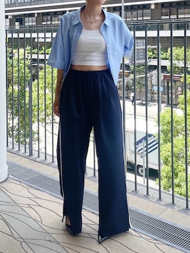 福本 茉以さん（レディース・160cm）の夏コーディネート