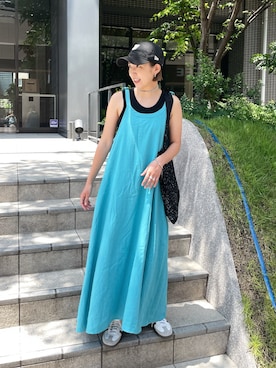 福本 茉以さん（レディース・160cm）の夏コーディネート