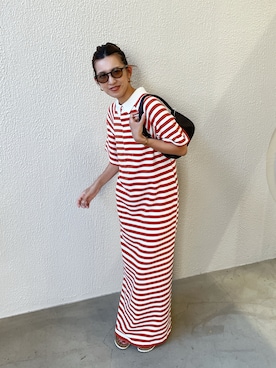 「Ungrid（アングリッド）のアイテム（ワンピース/ドレス）」を使った、福本 茉以さん（レディース・160cm）の秋コーディネート