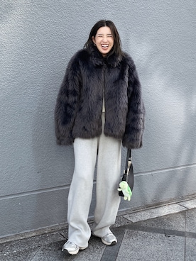 福本 茉以さん(レディース・160cm)の秋コーディネート