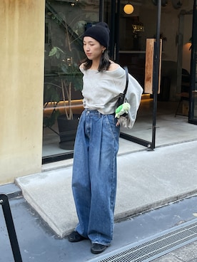 福本 茉以さん（レディース・160cm）の秋コーディネート