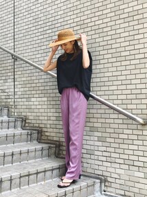 サテンテーパードパンツ｜アングリッド（Ungrid）アウトレット公式通販