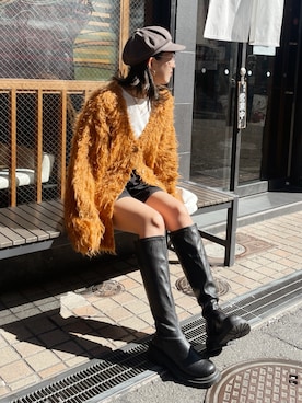 福本 茉以さん（レディース・160cm）の秋コーディネート