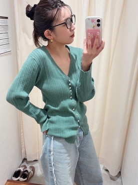 福本 茉以さん（レディース・160cm）の冬コーディネート