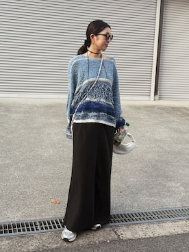 福本 茉以さん(レディース・160cm)の冬コーディネート