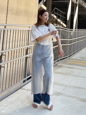 「Ungrid（アングリッド）のアイテム（ワンピース/ドレス）」を使った、福本 茉以さん（レディース・160cm）の夏コーディネート