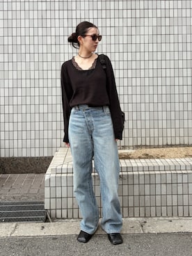 福本 茉以さん(レディース・160cm)の秋コーディネート