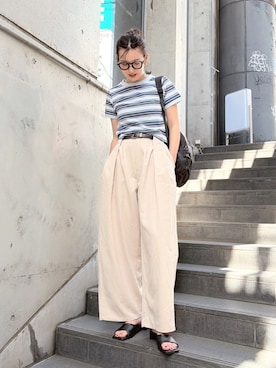 福本 茉以さん(レディース・160cm)の夏コーディネート