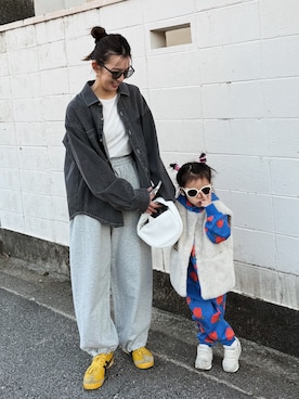 福本 茉以さん（レディース・160cm）の冬コーディネート