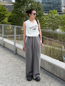 福本 茉以さん（レディース・160cm）の夏コーディネート