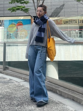 福本 茉以さん(レディース・160cm)の秋コーディネート