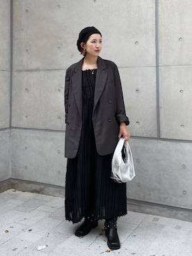 福本 茉以さん(レディース・160cm)の秋コーディネート