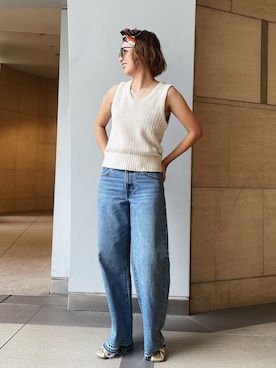 福本 茉以さん（レディース・160cm）の夏コーディネート