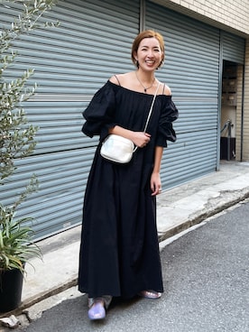 福本 茉以さん（レディース・160cm）の冬コーディネート