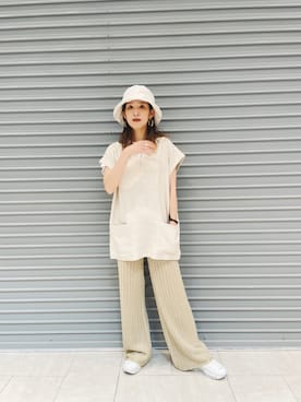 福本 茉以さん（レディース・160cm）の秋コーディネート