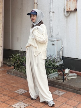 「Ungrid（アングリッド）のアイテム（ファッション雑貨）」を使った、福本 茉以さん（レディース・160cm）の秋コーディネート