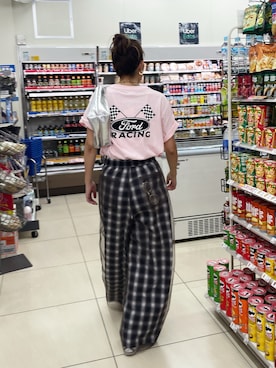 「Ungrid（アングリッド）のアイテム」を使った、福本 茉以さん（骨格ウェーブ・レディース・160cm）の夏コーディネート