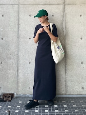 福本 茉以さん（レディース・160cm）の夏コーディネート