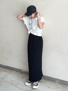 福本 茉以さん（レディース・160cm）の夏コーディネート