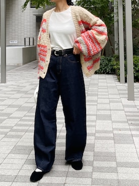 福本 茉以さん（レディース・160cm）の冬コーディネート