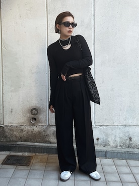 福本 茉以さん(レディース・160cm)の春コーディネート