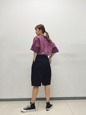 福本 茉以さん（レディース・160cm）の秋コーディネート