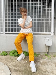 WEB限定】ナイロンカラーテーパードパンツ｜アングリッド