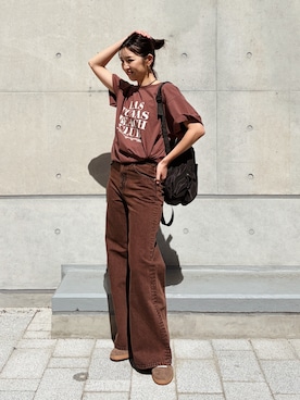 福本 茉以さん（レディース・160cm）の春コーディネート