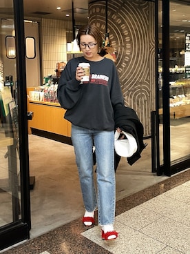 福本 茉以さん(レディース・160cm)の春コーディネート