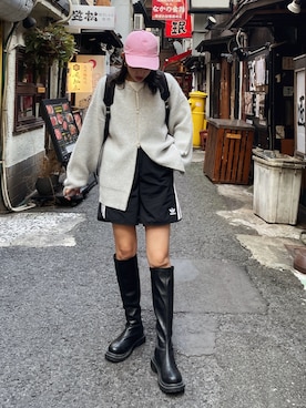 「Ungrid（アングリッド）のアイテム（カーディガン/ボレロ）」を使った、福本 茉以さん（レディース・160cm）の秋コーディネート