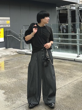 「アイテム（コインケース）」を使った、Seigoさん（メンズ・165cm）の夏コーディネート