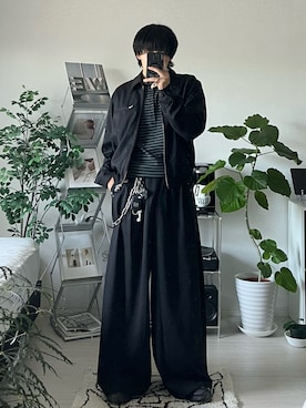 「アイテム（ウォレットチェーン）」を使った、Seigoさん（メンズ・165cm）の秋コーディネート