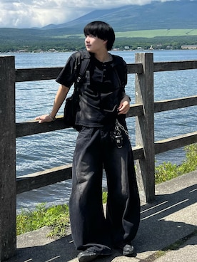 「アイテム（ウォレットチェーン）」を使った、Seigoさん（メンズ・165cm）の夏コーディネート