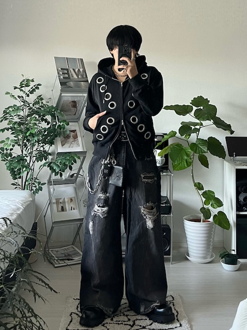 zipふーでぃー EYELET ZIP HOODIE（パーカー）｜FTW（エフティダブリュー）の