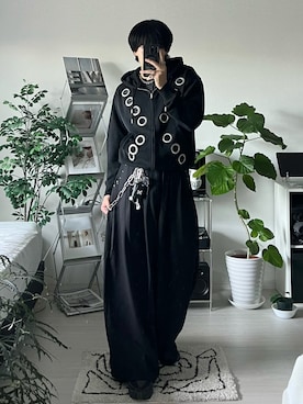 「スラックス」｜「アイテム（スニーカー）」を使った、Seigoさん（メンズ・165cm）の秋コーディネート